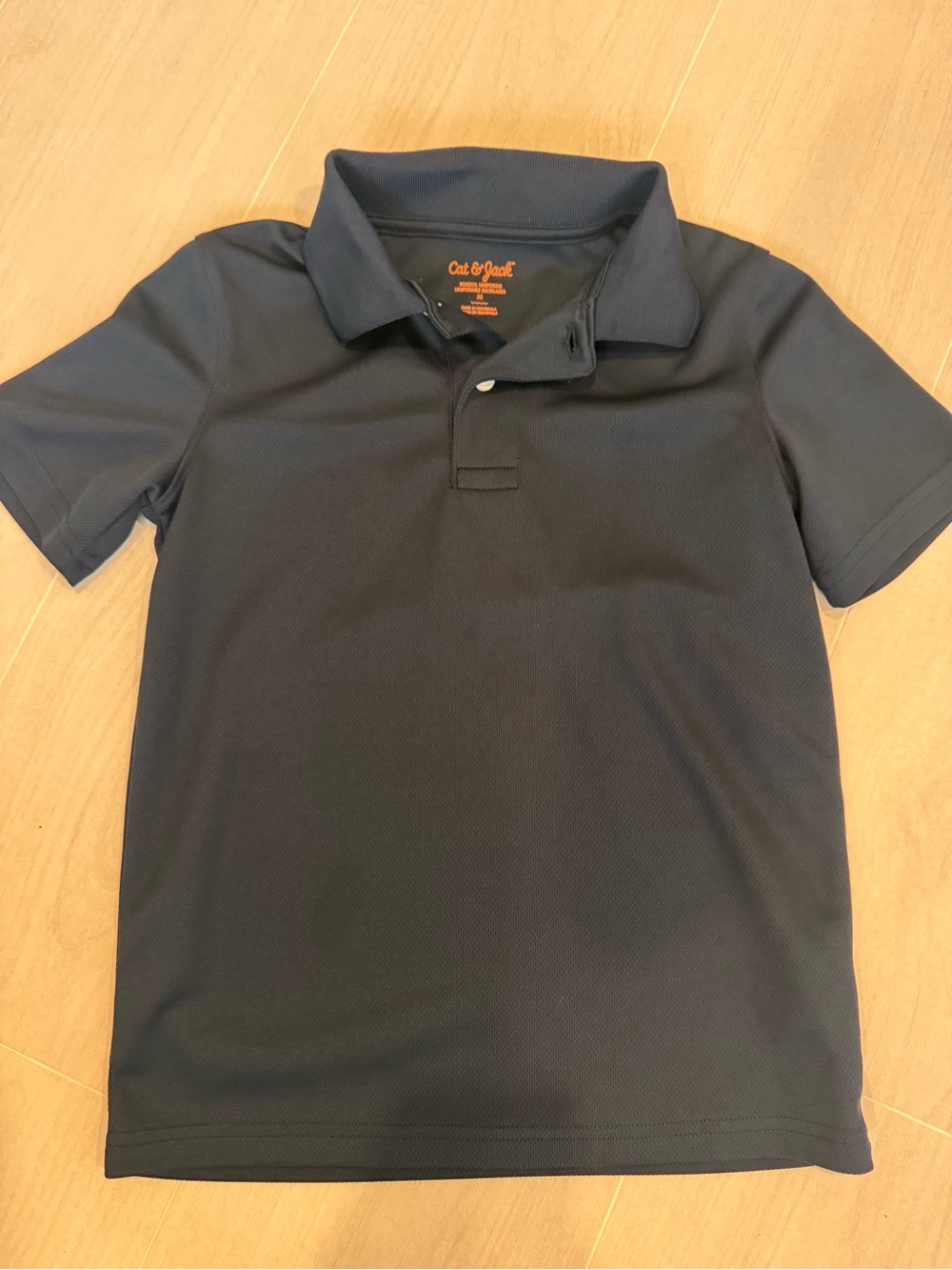 Cat & Jack Navy Blue Short-Sleeve Polo